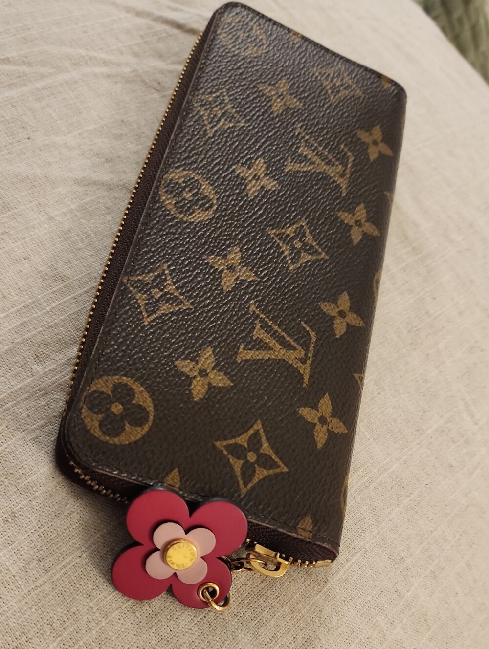 Louis Vuitton monogram floral limited edition Clemence wallet